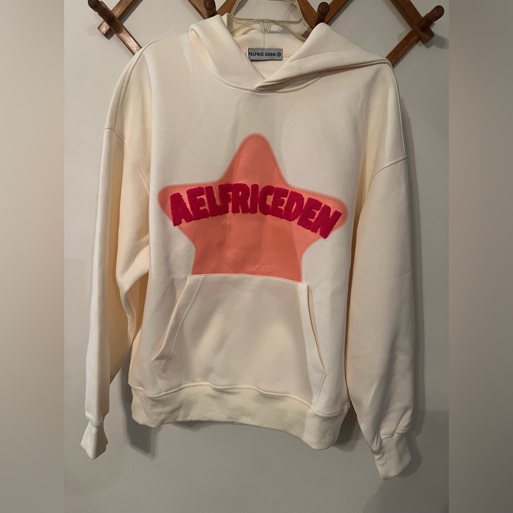 Aelfric Eden Oversized Cream Hoodie - Size XS